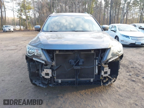2017 Nissan Pathfinder SV with VIN 5N1DR2MM5HC619196, listed as a IAAI auction lot 41410299 with 105,446 mi miles. Bid and sale history available at carsss.com. Image 6.