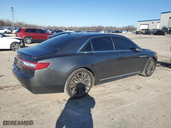 2017 Lincoln Continental Select with VIN 1LN6L9TK0H5605214, listed as a Copart auction lot 88552245 with 108,931 mi miles and Salvage Title. Bid and sale history available at carsss.com. Image 3.