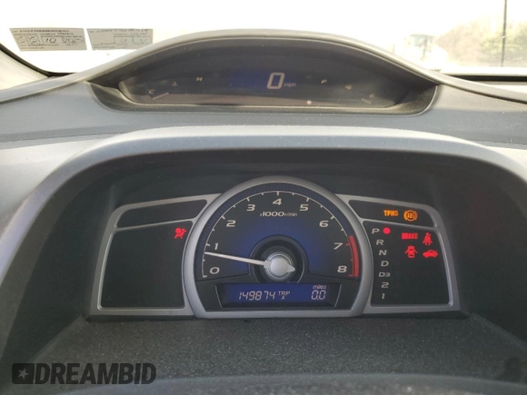 2011 Honda Civic Cpe EX with VIN 2HGFG1B86BH506401, listed as a Copart auction lot 50991035 with 149,874 mi miles and Salvage Title. Bid and sale history available at carsss.com. Image 9.