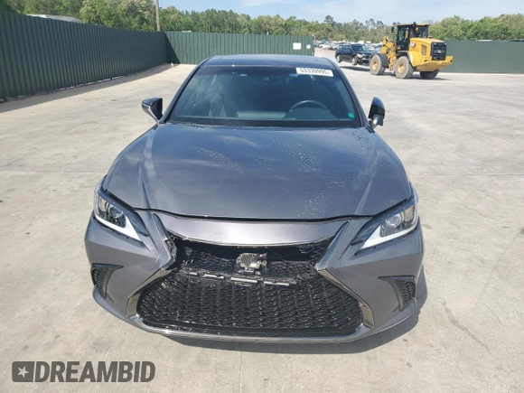 2021 Lexus ES 350 F Sport with VIN 58AGZ1B17MU097619, listed as a Copart auction lot 53339995 with 24,989 mi miles and Salvage title. Bid and sale history available at DreamBid. Image 5.