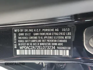 2014 Porsche Panamera Turbo z VIN WP0AC2A72EL073234, wystawiony jako Copart lot #65813464 z przebiegiem 83 918 mil mil oraz Szkoda całkowita • Salvage title. Historia ofert i sprzedaży dostępna na DreamBid. Obrazek 12.