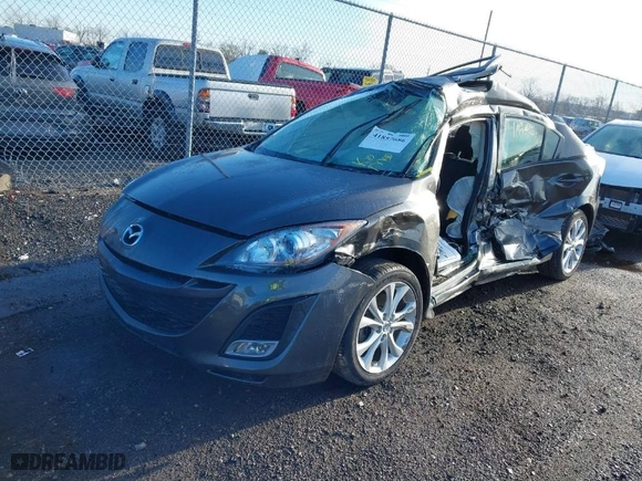 2010 Mazda Mazda3 s Sport with VIN JM1BL1S58A1340202, listed as a IAAI auction lot 41857686 with 187,689 mi miles. Bid and sale history available at carsss.com. Image 2.