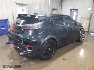 2019 Hyundai Veloster N with VIN KMHT36AHXKU001840, listed as a Copart auction lot 45695305 with 65,104 mi miles and Salvage Title. Bid and sale history available at carsss.com. Image 3.
