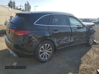 2025 Mercedes-Benz GLC with VIN W1NKM4HB0SF269280, listed as a Copart auction lot 83607554 with 0 mi miles and Salvage Title. Bid and sale history available at carsss.com. Image 3.