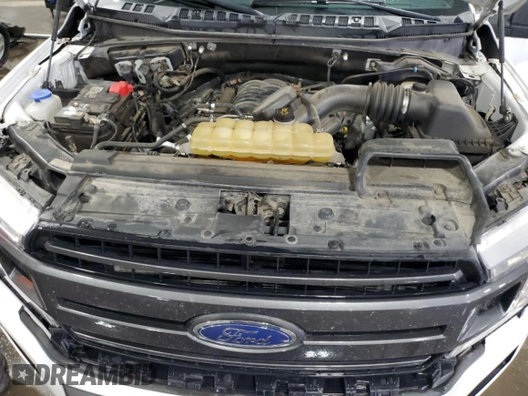 2020 Ford F-150 XL with VIN 1FTFW1E50LKE75868, listed as a Copart auction lot 58371005 with 55,112 mi miles and Salvage title. Bid and sale history available at DreamBid. Image 11.