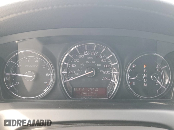 2010 Lincoln MKS EcoBoost with VIN 1LNHL9FT3AG615548, listed as a Copart auction lot 58536075 with 35,422 mi miles and Salvage title. Bid and sale history available at DreamBid. Image 9.