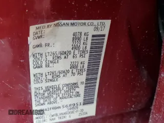 2017 Nissan Titan XD PRO-4X with VIN 1N6BA1F46HN568951, listed as a Copart auction lot 86619384 with 132,838 mi miles and Salvage Title. Bid and sale history available at carsss.com. Image 14.
