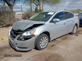 2015 Nissan Sentra SV with VIN 3N1AB7AP0FL668396, listed as a IAAI auction lot 42073977 with 159,280 mi miles. Bid and sale history available at carsss.com. Image 18.