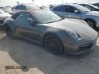 2022 Porsche 911 Carrera S with VIN WP0CB2A91NS245207, listed as a Copart auction lot 75093584 with 0 mi miles and Salvage Title. Bid and sale history available at carsss.com. Image 4.