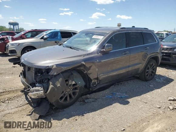 2016 Jeep Grand Cherokee Laredo with VIN 1C4RJFAG3GC343462, listed as a Copart auction lot 56986475 with 100,240 mi miles and Salvage title. Bid and sale history available at DreamBid. Image 1.
