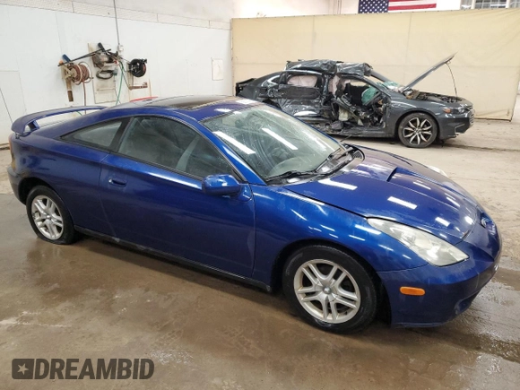 2000 Toyota Celica GT with VIN JTDDR32T0Y0027078, listed as a Copart auction lot 88881465 with 343,615 mi miles and Clean Title. Bid and sale history available at carsss.com. Image 4.