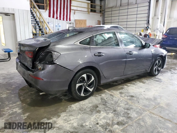 2022 Honda Insight EX with VIN 19XZE4F56NE015507, listed as a Copart auction lot 47799345 with 28,035 mi miles and Salvage Title. Bid and sale history available at carsss.com. Image 3.