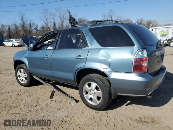 2005 Acura MDX with VIN 2HNYD18245H509105, listed as a Copart auction lot 48374825 with 0 mi miles and Salvage Title. Bid and sale history available at carsss.com. Image 2.