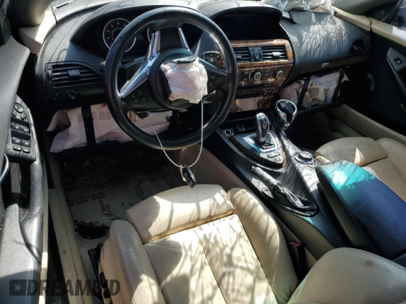 2008 BMW 6 Series 650i with VIN WBAEB53588CX63265, listed as a Copart auction lot 73681864 with Not Provided miles and Salvage Title. Bid and sale history available at DreamBid. Image 8.