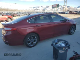 2015 Ford Fusion Titanium with VIN 3FA6P0K98FR132357, listed as a Copart auction lot 47213235 with 0 mi miles and Salvage Title. Bid and sale history available at carsss.com. Image 3.