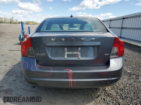 2010 Volvo S40 with VIN YV1382MS7A2491664, listed as a Copart auction lot 53325645 with 53,416 mi miles and Salvage Title. Bid and sale history available at carsss.com. Image 6.