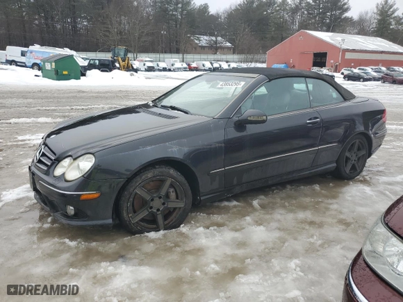 2006 Mercedes-Benz CLK-Class 5.0L with VIN WDBTK75G66T057685, listed as a Copart auction lot 43853295 with 0 mi miles and Clean Title. Bid and sale history available at carsss.com. Image 1.