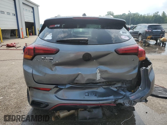 2022 Buick Encore GX Essence with VIN KL4MMFSL7NB008554, listed as a Copart auction lot 62138275 with 45,758 mi miles and Salvage title. Bid and sale history available at DreamBid. Image 6.