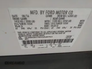 2017 Ford Explorer Platinum с VIN 1FM5K8HT6HGA45763, выставлен на аукционе IAAI как лот 42681207 с пробегом 152 091 миль миль и . История ставок и продаж доступна на DreamBid. Изображение 9.