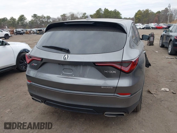 2023 Acura MDX w/A-Spec Package with VIN 5J8YE1H08PL018304, listed as a IAAI auction lot 41281559 with 28,308 mi miles. Bid and sale history available at carsss.com. Image 16.