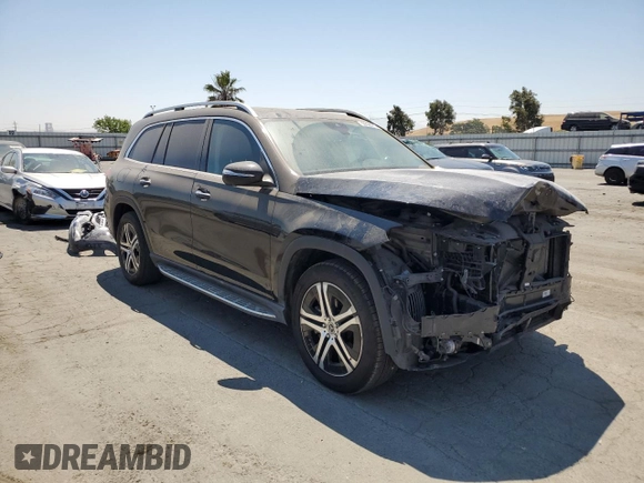 2020 Mercedes-Benz GLS with VIN 4JGFF5KE1LA098027, listed as a Copart auction lot 59306973 with 51,338 mi miles. Bid and sale history available at carsss.com. Image 4.