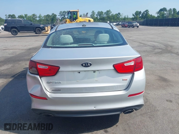 2015 Kia Optima LX with VIN 5XXGM4A75FG378795, listed as a IAAI auction lot 42604014 with 57,199 mi miles and . Bid and sale history available at DreamBid. Image 16.