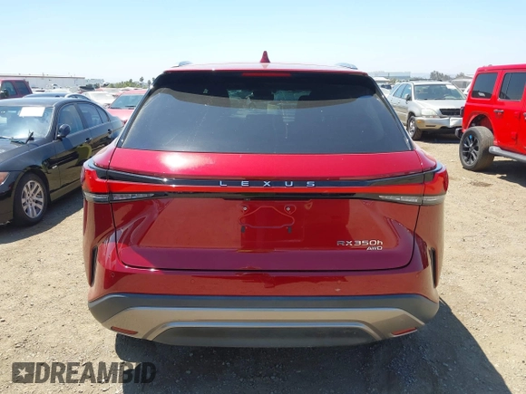 2023 Lexus RX 350h z VIN 2T2BBMCA1PC007338, wystawiony jako IAAI lot #42630893 z przebiegiem 15 355 mil mil oraz . Historia ofert i sprzedaży dostępna na DreamBid. Obrazek 16.