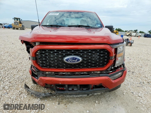 2023 Ford F-150 XL with VIN 1FTEW1CP9PKE72490, listed as a Copart auction lot 60045635 with 10,318 mi miles and Salvage title. Bid and sale history available at DreamBid. Image 5.