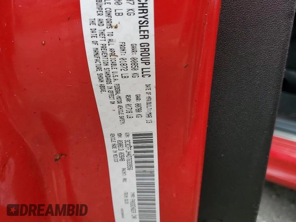 2013 FIAT 500 Abarth with VIN 3C3CFFJH4DT633956, listed as a Copart auction lot 74962744 with Not provided miles and Non repairable. Bid and sale history available at DreamBid. Image 13.