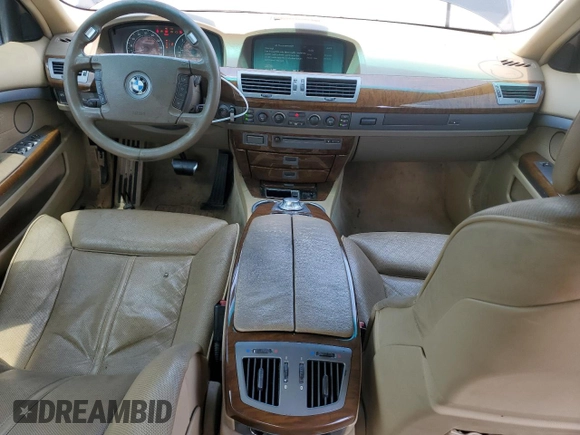 2003 BMW 7 Series 745Li with VIN WBAGN63403DR14647, listed as a Copart auction lot 65551264 with Not Provided miles and Clean Title. Bid and sale history available at carsss.com. Image 8.