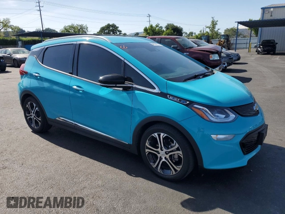 2021 Chevrolet Bolt EV Premier with VIN 1G1FZ6S01M4105220, listed as a Copart auction lot 54224355 with 41,882 mi miles and Salvage title. Bid and sale history available at DreamBid. Image 4.
