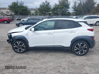 2022 Hyundai Kona Limited with VIN KM8K5CA39NU791533, listed as a IAAI auction lot 41738274 with 50,379 mi miles. Bid and sale history available at carsss.com. Image 14.