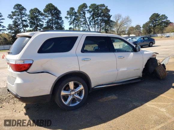 2012 Dodge Durango Citadel with VIN 1C4SDJET5CC158164, listed as a Copart auction lot 49826945 with 183,514 mi miles and Salvage Title. Bid and sale history available at DreamBid. Image 3.