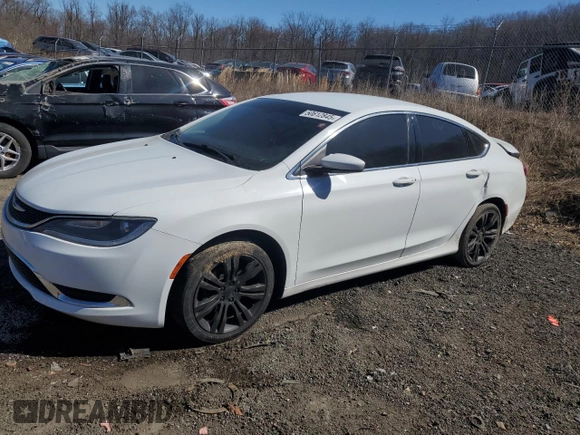 2015 Chrysler 200 Limited with VIN 1C3CCCAB3FN541873, listed as a Copart auction lot 50612845 with 135,766 mi miles and Salvage Title. Bid and sale history available at carsss.com. Image 1.