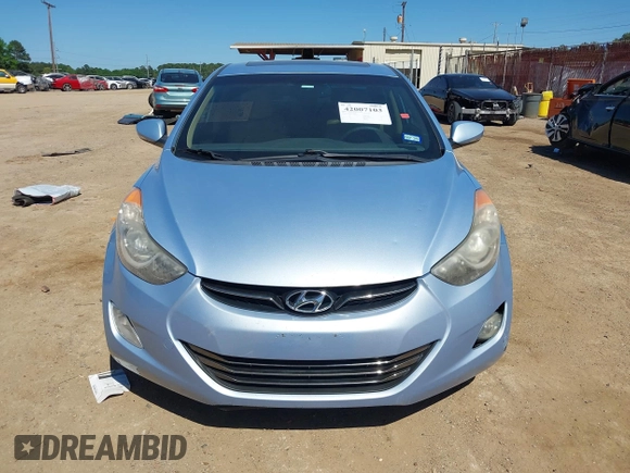 2012 Hyundai Elantra Limited with VIN KMHDH4AEXCU278876, listed as a IAAI auction lot 42007103 with 158,441 mi miles. Bid and sale history available at carsss.com. Image 12.
