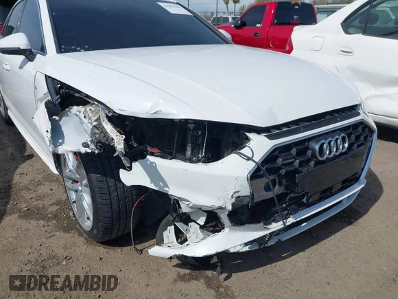 2023 Audi A4 S line Premium Plus with VIN WAUEAAF41PN015426, listed as a IAAI auction lot 41851254 with 39,142 mi miles and . Bid and sale history available at DreamBid. Image 6.