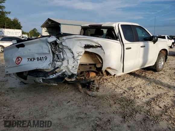 2020 Chevrolet Silverado 1500 Work Truck with VIN 1GCRYAEF7LZ333816, listed as a Copart auction lot 74290974 with 99,562 mi miles and Non Repairable. Bid and sale history available at carsss.com. Image 3.