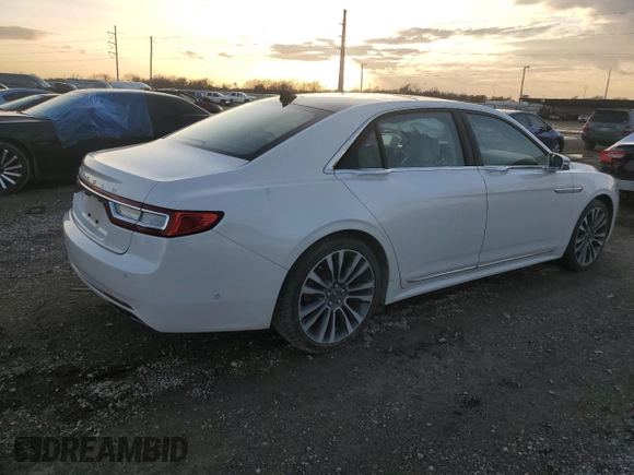 2018 Lincoln Continental Reserve with VIN 1LN6L9RP8J5611609, listed as a Copart auction lot 85163574 with 0 mi miles and Salvage Title. Bid and sale history available at carsss.com. Image 3.