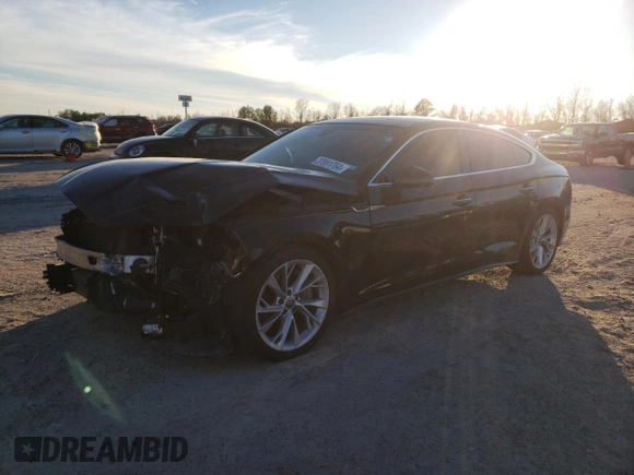 2020 Audi A5 Sportback Premium with VIN WAUANCF5XLA007074, listed as a Copart auction lot 37881754 with 62,914 mi miles. Bid and sale history available at carsss.com. Image 1.