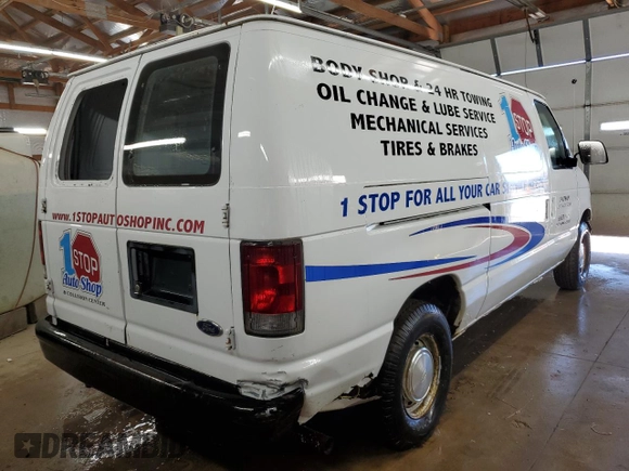 1998 Ford Econoline Cargo with VIN 1FTRE1422WHB42788, listed as a Copart auction lot 44132265 with 164,029 mi miles and Salvage Title. Bid and sale history available at carsss.com. Image 3.