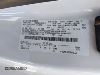 2018 Ford F-250 XL с VIN 1FT7X2A69JEB53733, выставлен на аукционе IAAI как лот 42692823 с пробегом 111 793 миль миль и . История ставок и продаж доступна на DreamBid. Изображение 9.