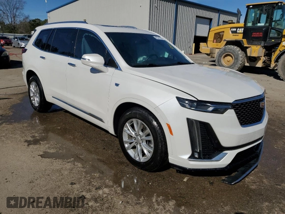 2021 Cadillac XT6 Luxury with VIN 1GYKPAR46MZ172366, listed as a Copart auction lot 42741985 with 33,800 mi miles and Salvage title. Bid and sale history available at DreamBid. Image 4.