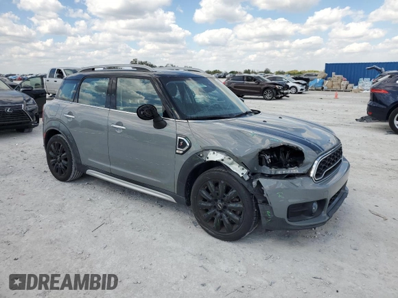 2020 MINI Countryman Cooper S with VIN WMZYW7C00L3M08829, listed as a Copart auction lot 47040025 with 25,490 mi miles and Salvage title. Bid and sale history available at DreamBid. Image 4.