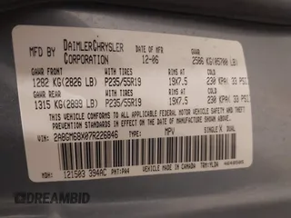 2007 Chrysler Pacifica Touring with VIN 2A8GM68X07R226846, listed as a IAAI auction lot 42058301 with 187,557 mi miles. Bid and sale history available at carsss.com. Image 9.