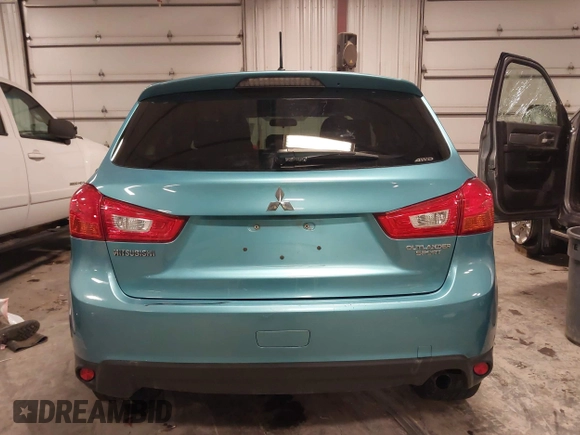 2014 Mitsubishi Outlander Sport ES with VIN 4A4AR3AU1EE021925, listed as a IAAI auction lot 41263028 with 87,867 mi miles. Bid and sale history available at carsss.com. Image 16.