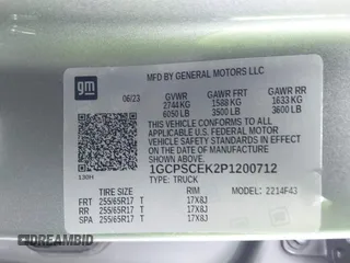 2023 Chevrolet Colorado 2WD LT с VIN 1GCPSCEK2P1200712, выставлен на аукционе IAAI как лот 42565971 с пробегом 40 101 миль миль и . История ставок и продаж доступна на DreamBid. Изображение 9.