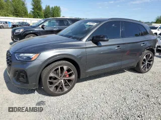 2024 Audi SQ5 Premium Plus с VIN WA1B4AFY0R2062235, выставлен на аукционе Copart как лот 61487495 с пробегом 2 582 миль миль и Списание • Salvage title. История ставок и продаж доступна на DreamBid. Изображение 1.