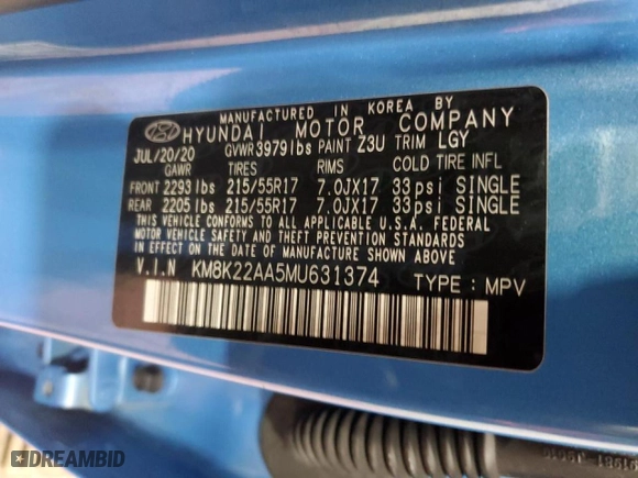 2021 Hyundai Kona SEL with VIN KM8K22AA5MU631374, listed as a Copart auction lot 44518465 with 109,054 mi miles and Clean Title. Bid and sale history available at carsss.com. Image 13.