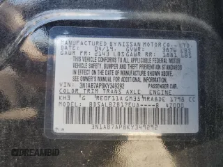 2019 Nissan Sentra SV with VIN 3N1AB7AP8KY349292, listed as a Copart auction lot 52185185 with 103,234 mi miles and Non Repairable. Bid and sale history available at DreamBid. Image 12.
