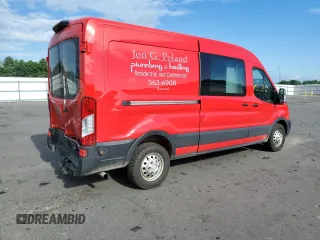 2020 Ford Transit Cargo with VIN 1FTBR2C87LKB51843, listed as a Copart auction lot 62791614 with 76,493 mi miles and Salvage Title. Bid and sale history available at carsss.com. Image 3.